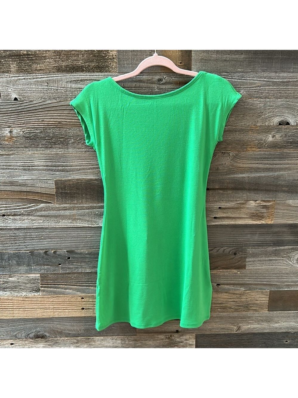 NWT Free People Good Feels Rosalia Low Back Green Mini Dress - Picture 4 of 9
